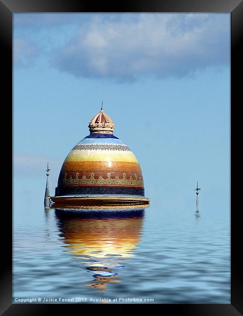 Flooded Church Framed Print by Jackie Forrest