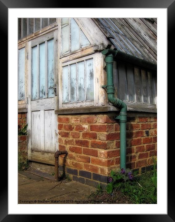 Corner of an English garden No2 Framed Mounted Print by Stephen Wakefield