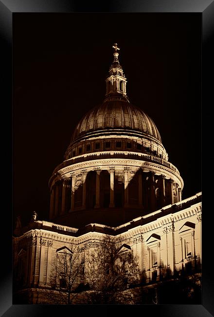 St Pauls Phone Case Framed Print by pixelviii Photography
