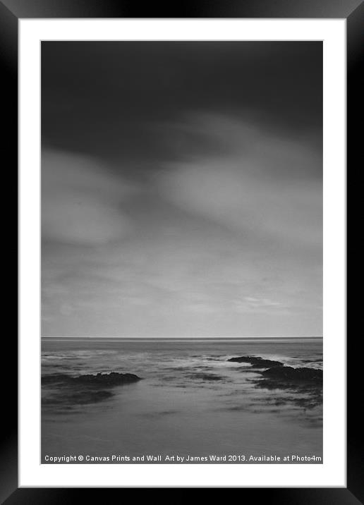 Looking to infinity Framed Mounted Print by James Ward