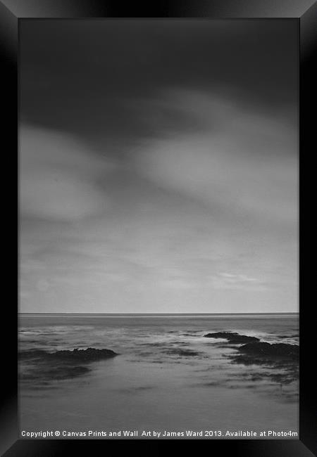 Looking to infinity Framed Print by James Ward