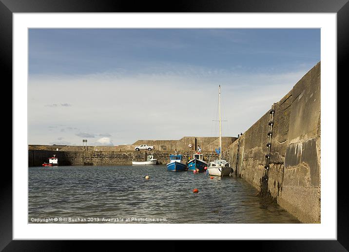 Portsoy Harbour Photo Framed Mounted Print by Bill Buchan
