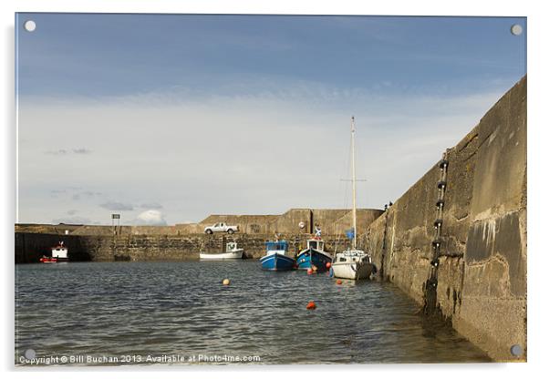 Portsoy Harbour Photo Acrylic by Bill Buchan