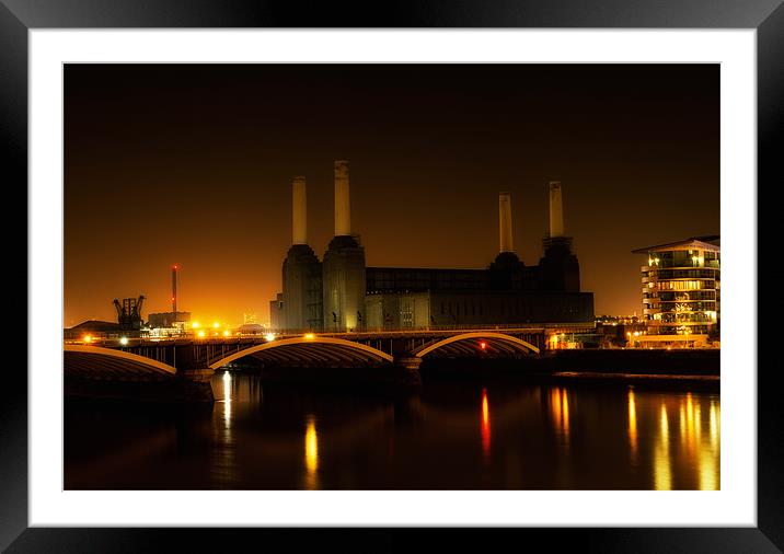 Battersea phone case Framed Mounted Print by pixelviii Photography