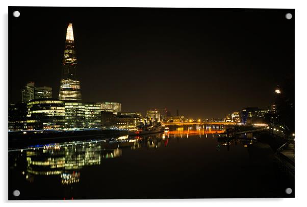 London Lights Phone case Acrylic by pixelviii Photography