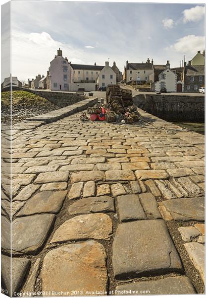Portsoy Harbour Photo Canvas Print by Bill Buchan