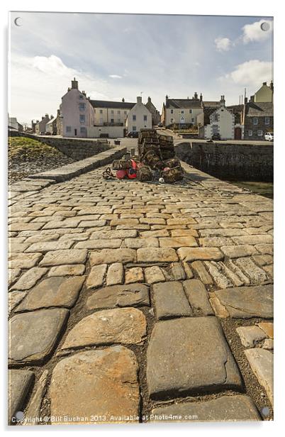 Portsoy Harbour Photo Acrylic by Bill Buchan