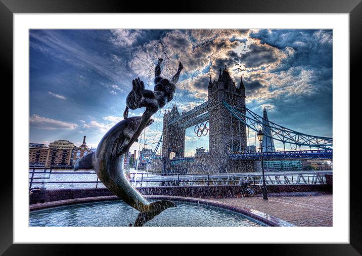 Tower Bridge Phone Case Framed Mounted Print by pixelviii Photography