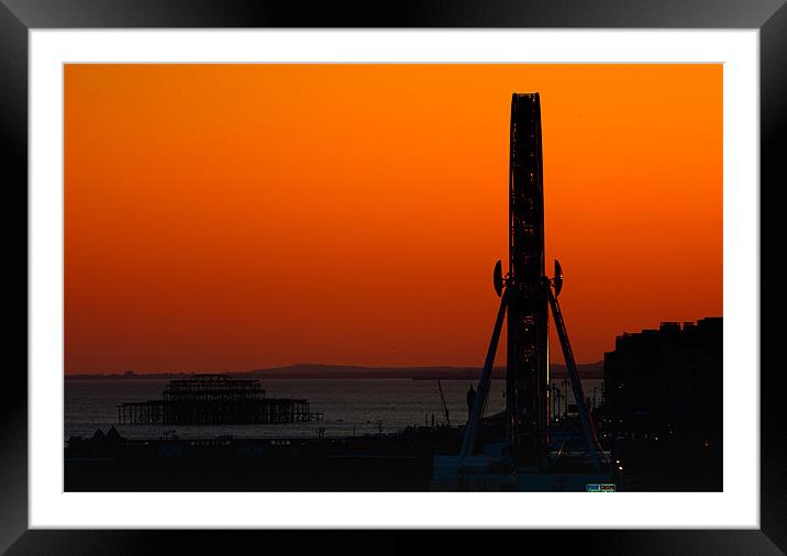 Sunset iPhone Case Framed Mounted Print by pixelviii Photography