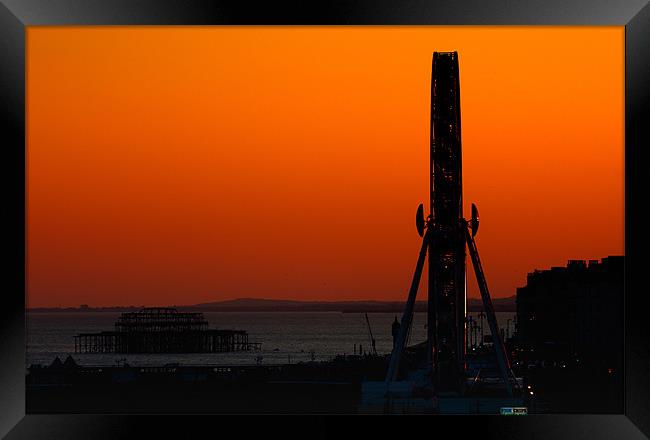 Sunset iPhone Case Framed Print by pixelviii Photography