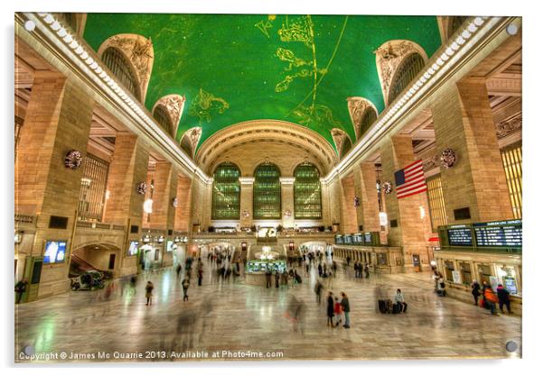 Grand Central Station NYC Acrylic by James Mc Quarrie