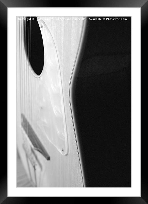 The Guitar Framed Mounted Print by Brian  Raggatt