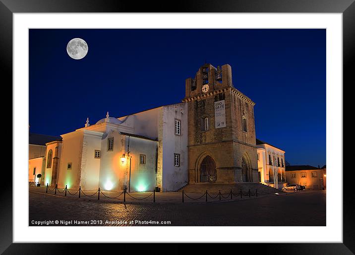 SE Cathedral at Night Framed Mounted Print by Wight Landscapes