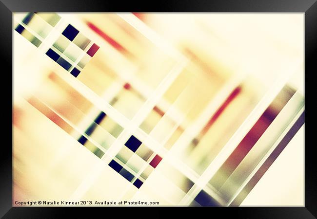 Abstract in Warm Colors Framed Print by Natalie Kinnear