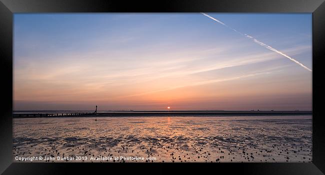 Humber Estuary Sunrise Framed Print by John Dunbar
