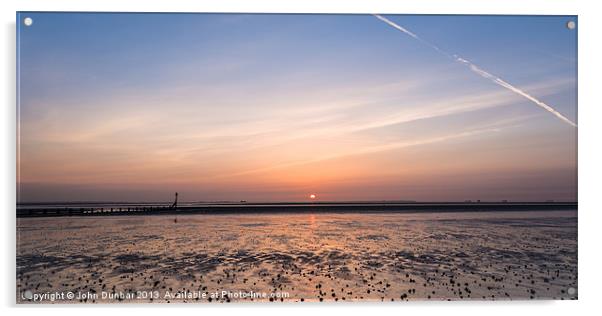 Humber Estuary Sunrise Acrylic by John Dunbar