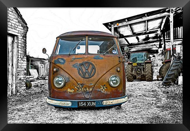 Vintage Splitty Framed Print by mhfore Photography