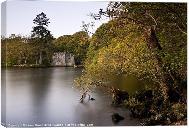 Boathouse at Low Wray, Lake Windermere, Lake Distr Canvas Print by Liam Grant
