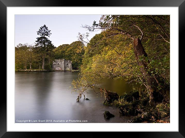 Boathouse at Low Wray, Lake Windermere, Lake Distr Framed Mounted Print by Liam Grant