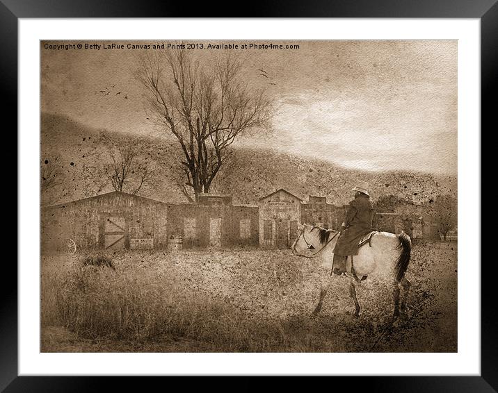 Ghost Town #2 Framed Mounted Print by Betty LaRue