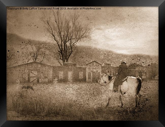 Ghost Town #2 Framed Print by Betty LaRue