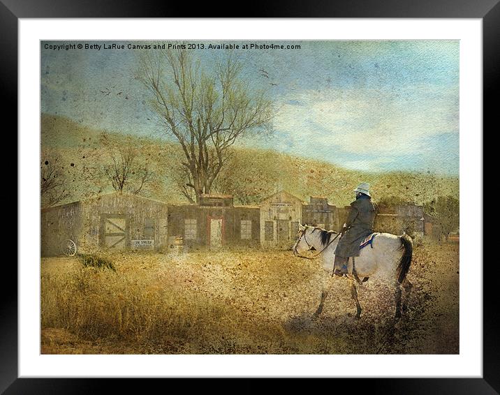 Ghost Town #1 Framed Mounted Print by Betty LaRue
