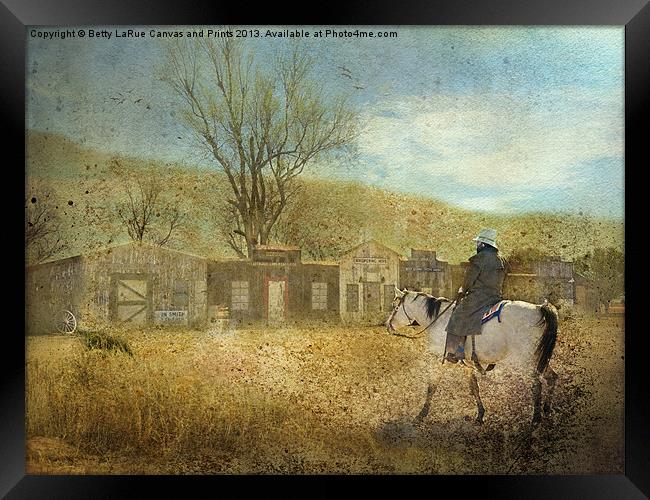 Ghost Town #1 Framed Print by Betty LaRue