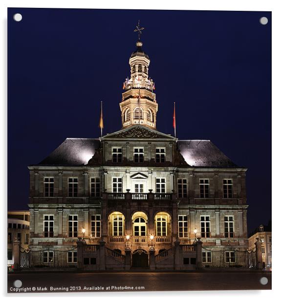 Stadhuis van Maastricht Acrylic by Mark Bunning