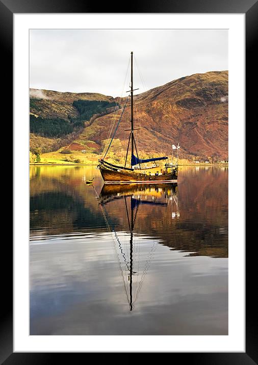 Sailing Boat Framed Mounted Print by Jacqi Elmslie