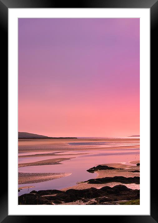 Pink Sunset Framed Mounted Print by Jacqi Elmslie