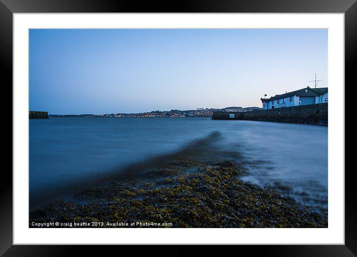 Broughty Ferry Harbour Framed Mounted Print by craig beattie