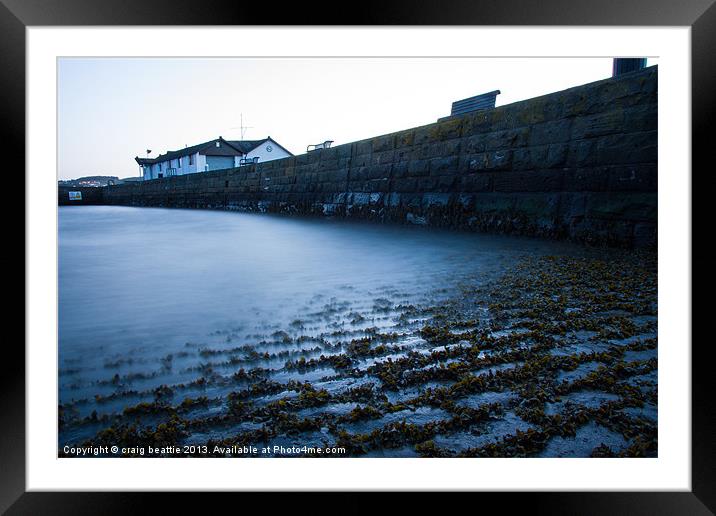 Broughty Ferry Harbour Slip Framed Mounted Print by craig beattie