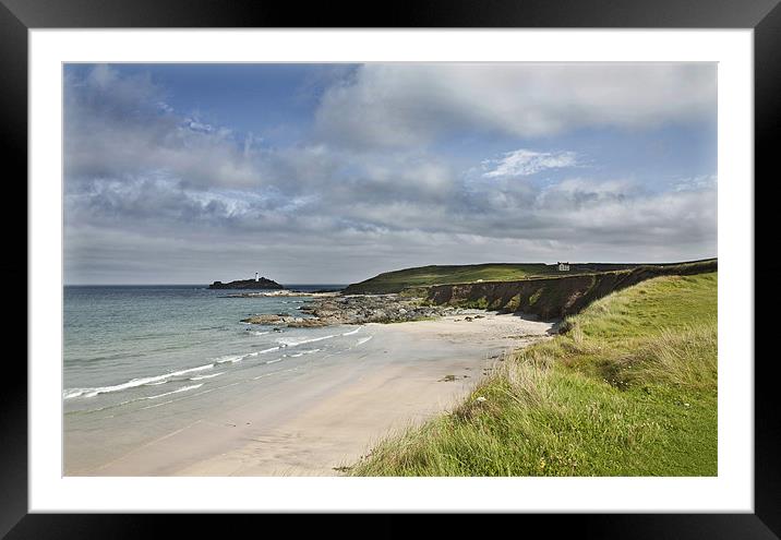 Perranuthnoe  Bay view Framed Mounted Print by Barbara Ambrose