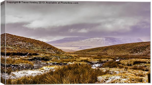 Ribblesdale Winter Yorkshire Dales Canvas Print by Trevor Kersley RIP