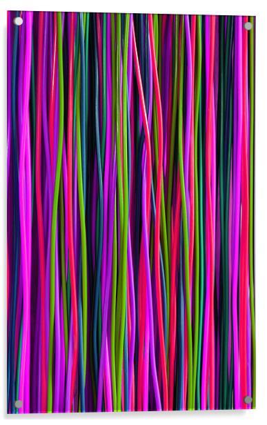 Stripes Acrylic by Ian Jeffrey