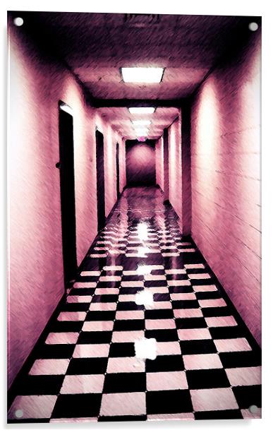 Corridor Acrylic by Ian Jeffrey