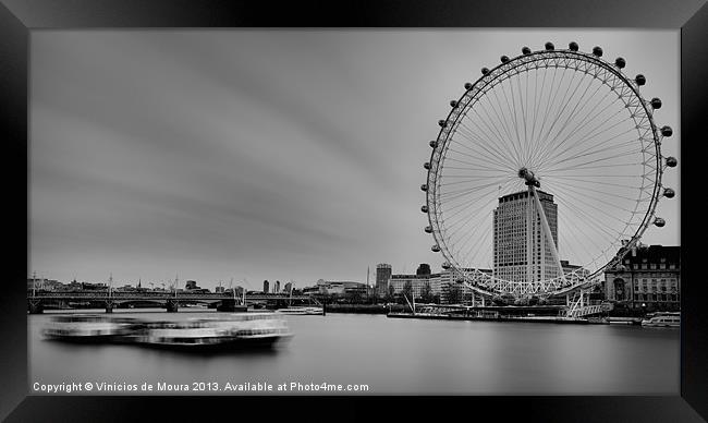 London Eye View Framed Print by Vinicios de Moura