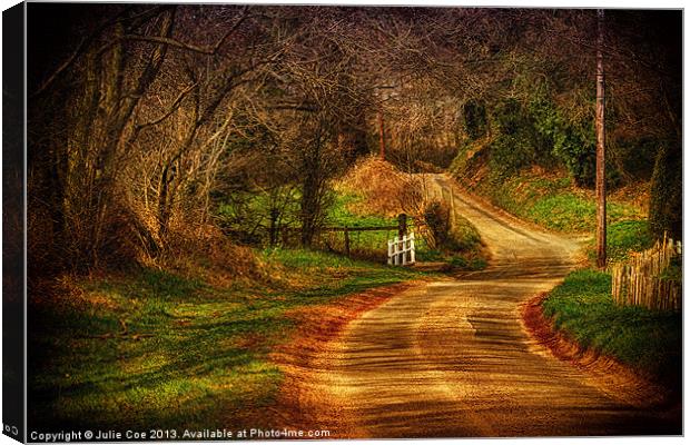 On The Road Again. Canvas Print by Julie Coe