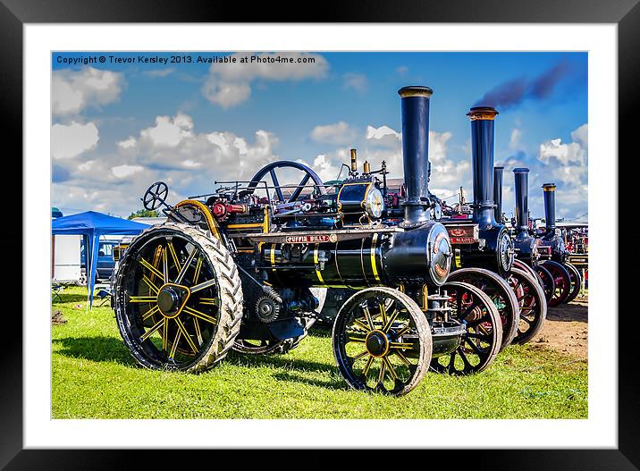 Pickering Steam Rally North Yorks Framed Mounted Print by Trevor Kersley RIP