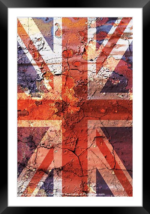 Union Flag Framed Mounted Print by Ray Pritchard
