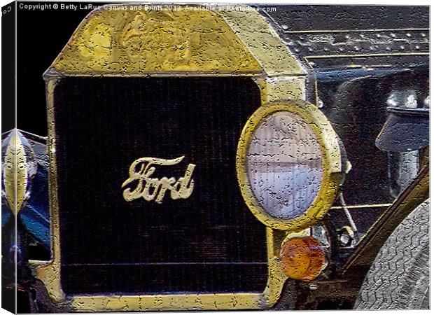 Ford Model A Canvas Print by Betty LaRue