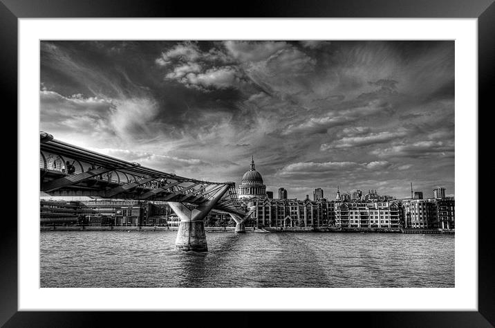 St Pauls iPhone case Framed Mounted Print by Dean Messenger
