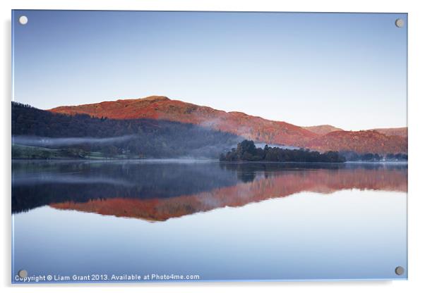 Dawn, Grasmere, Lake District, Cumbria, UK Acrylic by Liam Grant