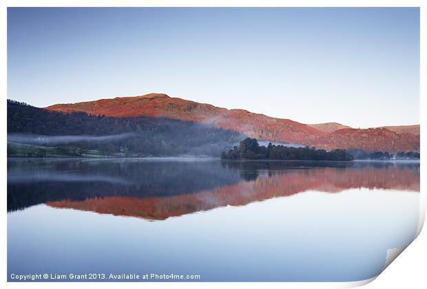 Dawn, Grasmere, Lake District, Cumbria, UK Print by Liam Grant