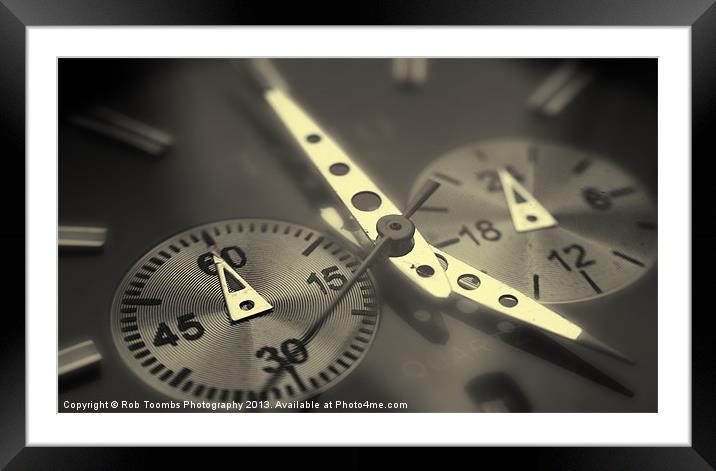 THE HANDS OF TIME Framed Mounted Print by Rob Toombs
