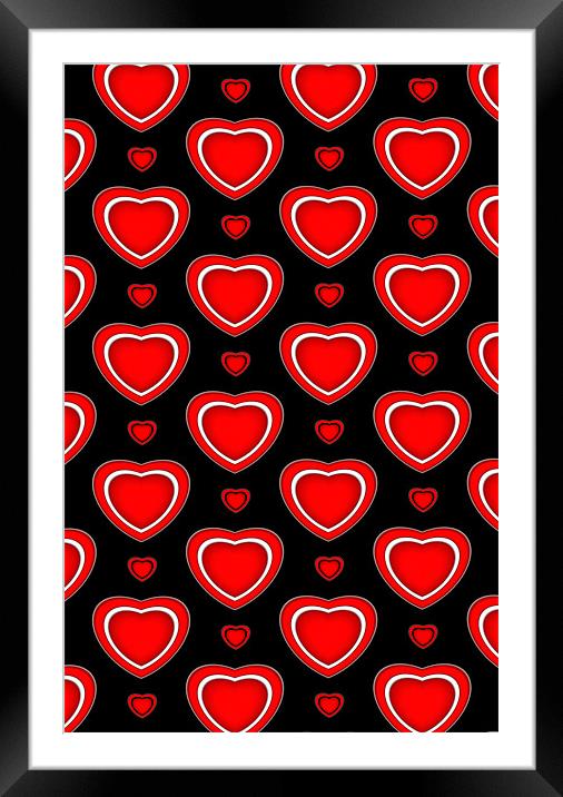Valentine Black Framed Mounted Print by iphone Heaven