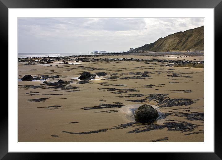 Cromer Beach Framed Mounted Print by Darren Burroughs