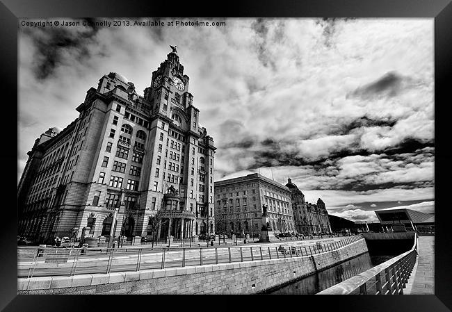 The Three Graces, Liverpool Framed Print by Jason Connolly