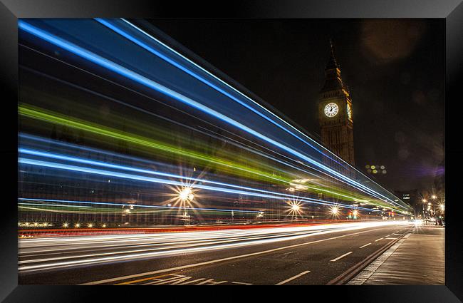 Westminster Bridge Framed Print by Michal Bakala