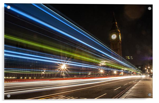 Westminster Bridge Acrylic by Michal Bakala